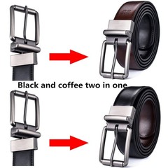 Beltox Men&rsquo;s Genuine Leather 34-36, Black Coffee With Brushed Roller Buckle