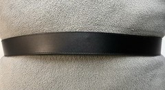 Patriotic Buckle & Black Bonded Leather Belt Sz 44 God Bless America Eagle Flag
