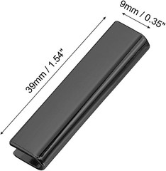 Belt Buckle End Tips, Rectangle Webbing Zipper Tips Clip Buckles with Screws for