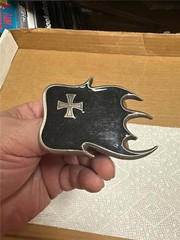 Vintage Unique Iron Cross Belt Buckle AS IS