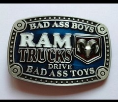 Dodge Ram Pewter Color Logo Belt Buckle RAM Collectible new
