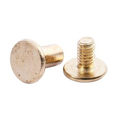15pcs 5mmx8mm brass plated binding Chicago screw for wallet gu1992