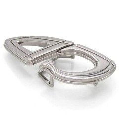 Dior Buckle Cd30 Ruthenium Finish Belt 35Mm Made In Italy Silver Color 28012011