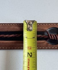 Southwestern Bull Buffalo Skull Cowboy Buckle Leather Justin Fenced Belt Sz 38