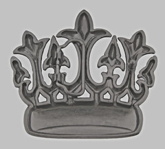 Crown Belt Buckle Gunmetal Gray Western Cowboy Cowgirl Rodeo Rock Rebel Fashion
