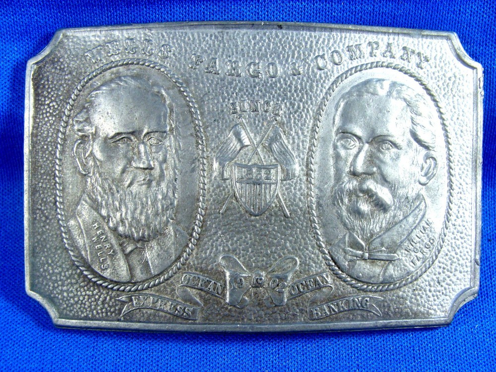 Vintage Wells Fargo Founders 1852-1902 Belt Buckle