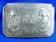 Vintage Wells Fargo Founders 1852-1902 Belt Buckle