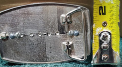 Western Gold Tone, Polished Stone Belt Buckle