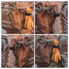Belt Buckle Glove Hook Tactical Straps / Gloves Anti-lost Clip Keychain Keyring
