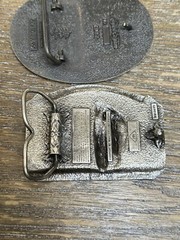 Hughes And Totco Vintage Oil Field Drilling Belt Buckles *MINT CONDITION*