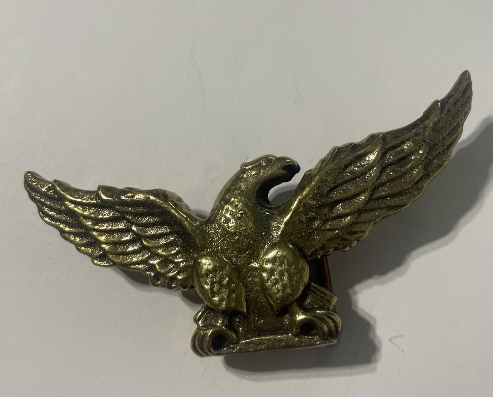 Vintage Eagle Belt Buckle Brass Biker Western Americana Unbranded