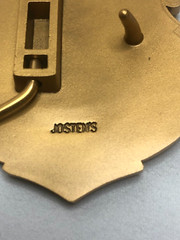 NIB Harley-Davidson 1988 Jostens Police Badge Gold Belt Buckle # 98460-88VG