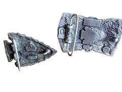 Vintage Arroyo Grande Pewter Arrowhead Native American Belt Buckles