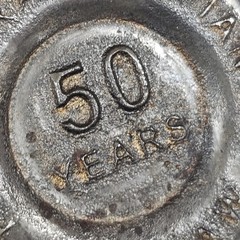 Vintage GM-UAW Powertrain Defiance 50 Years 1948-1998 Belt Buckle Men&rsquo;s Metal
