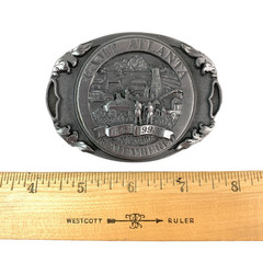 Vintage Camp Atlanta Remembered 1943-1993 3D Metal Belt Buckle #54 Dart