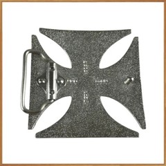 IRON CROSS BELT BUCKLE maltese cross chopper motorcycle outlaw biker buckle