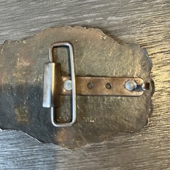 Vintage 1902 Pony Express Since 1852 Belt Buckle Post Office Mail Carrier Horse