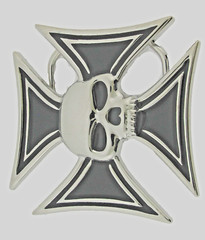 Skull Belt Buckle Chopper Skeleton Metal Halloween Costume Party Cosplay Men New