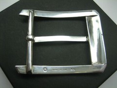 STERLING SILVER 925 BUCKLE AVAILABLE FOR 1&Prime; 1-1/8&Prime; 1-1/4&Prime; 1-3/8&Prime; 1-1/2&Prime; BELTS