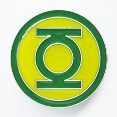 NEW GREEN LANTERN COMICS YELLOW SUPER HEROE BELT BUCKLE