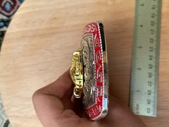 Western Buckle Gold Silver Red Texas Star Cowboy 2 » Hebilla Vaquero Estrella