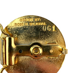 Centennial Kolache Festival Munden Kansas 1987 Gold Tone Belt Buckle #61