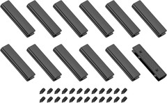 Belt Buckle End Tips, Rectangle Webbing Zipper Tips Clip Buckles with Screws for