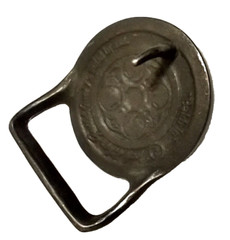 Tech Ether Guild « Baldric » Brass Belt Buckle 1975… New Old Stock Vintage