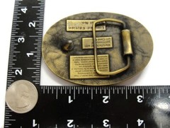Vintage Belt Buckle J.J. Case Threshing Machine Racine Wisconsin USA Ltd Edition