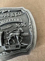 Levis Limited Edition Belt Buckle Levi Strauss Two Horse Brand San Francisco CA