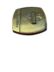 Vintage Handyman Club of America Life Member 1996 Brass Belt Buckle 3×2.5”