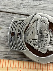 Vintage Great American Buckle Co Hi Ballin Truck Belt Buckle 1976 USA Metal