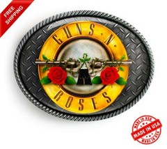Guns n Roses Belt Buckle – Rock n Roll High Quality Handmade Buckle – 692-2
