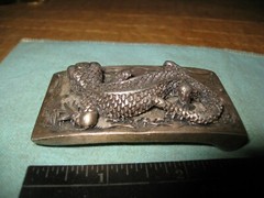 Cast Lizard Sancrest Belt Buckle for 1 1/2&Prime; wide belt