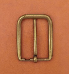 Retro Brass Long Big Heavy Single Prong Pin Leather Belt Buckle Fits 40MM Strap