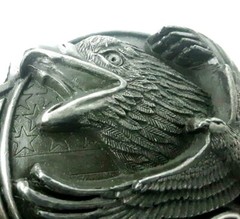1989 Limited Edition 4821/5000 Proud To Serve VFW Screaming Eagle Belt Buckle