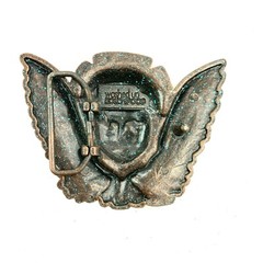 Washed Up Hollywood Angel Metal Belt Buckle Grunge Skull Punk Biker