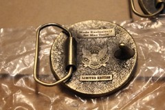 MAC Tools Round Brass Belt Buckle, Great American Buckle, Lmtd Edition, Lot of 3