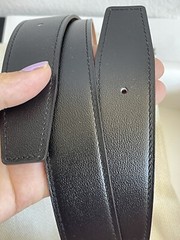 Size 95 NEW HERMÈS H Guillochee Buckle Reversible Noir/Gold Leather Strap 32mm
