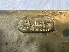 Knights Warriors Armor Fighting Horseback Adezy DENVER Belt Buckle Vintage Brass