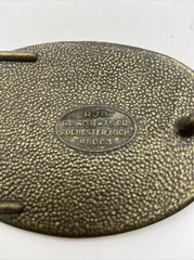 Vintage RJR RJ Roberts Co. Belt Buckle, Chevrolet Car Logo, Rochester, Michigan