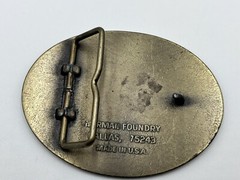 NRA Gunowner And Proud Of It Belt Buckle Norman Foundry Dallas 75243 USA. J9