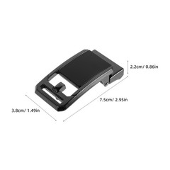 Durable Black Alloy Belt Buckle Replacement for Crafts Unisex Metal Buckle