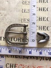 Vintage Western /CASUAL/DRESS Metal Belt Buckle AND END TIP MADE IN USA NEW