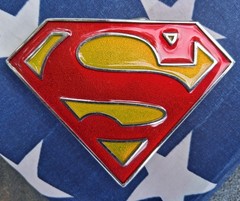 DC Comics Superman Classic Shield Logo Enamel Belt Buckle