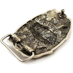German silver belt buckle Templar, knight belt buckle, Crusader Knight buckle