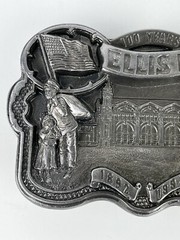 Ellis Island 100 Year Commemorative Belt Buckle Vintage 1992 #797 USA made
