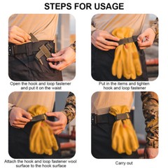 Belt Buckle Glove Hook Tactical Straps / Gloves Anti-lost Clip Keychain Keyring