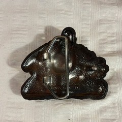 SMC LLC Laughing Buddha Black Metal Clip Belt Buckle Fits 1.5 in Belt