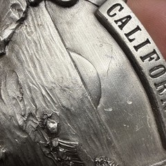 Vintage CALIFORNIA Belt Buckle 1978 Lighthouse Bergamot Brass Works USA 3D NICE